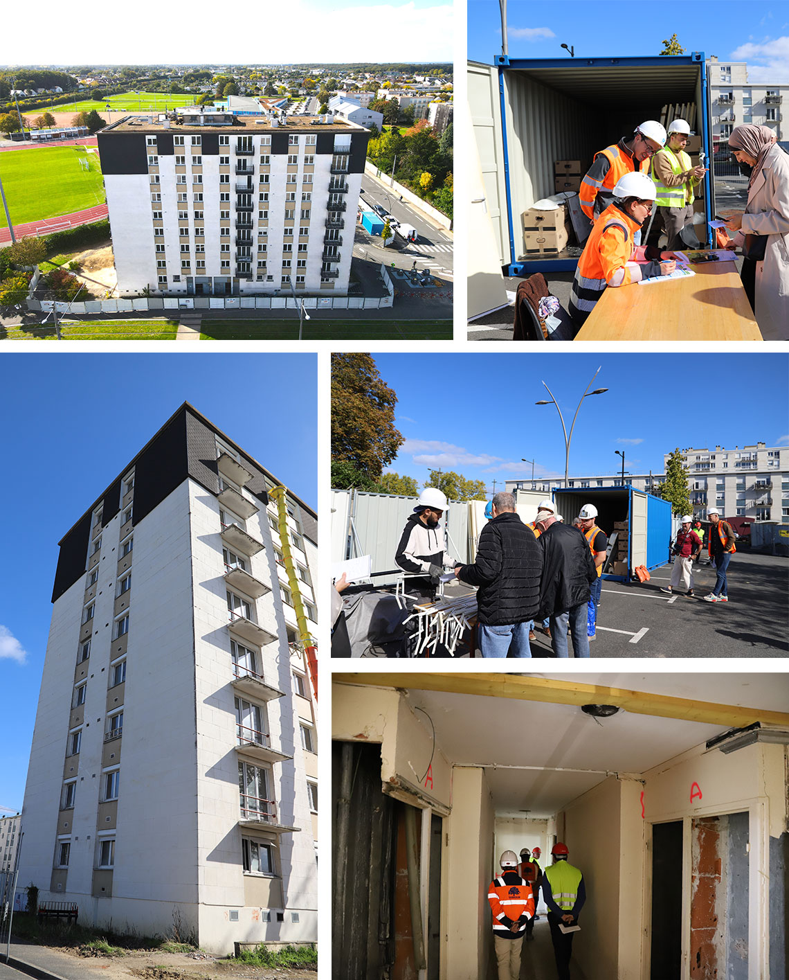 Tour Pradier à Joué-lès-Tours Démolition